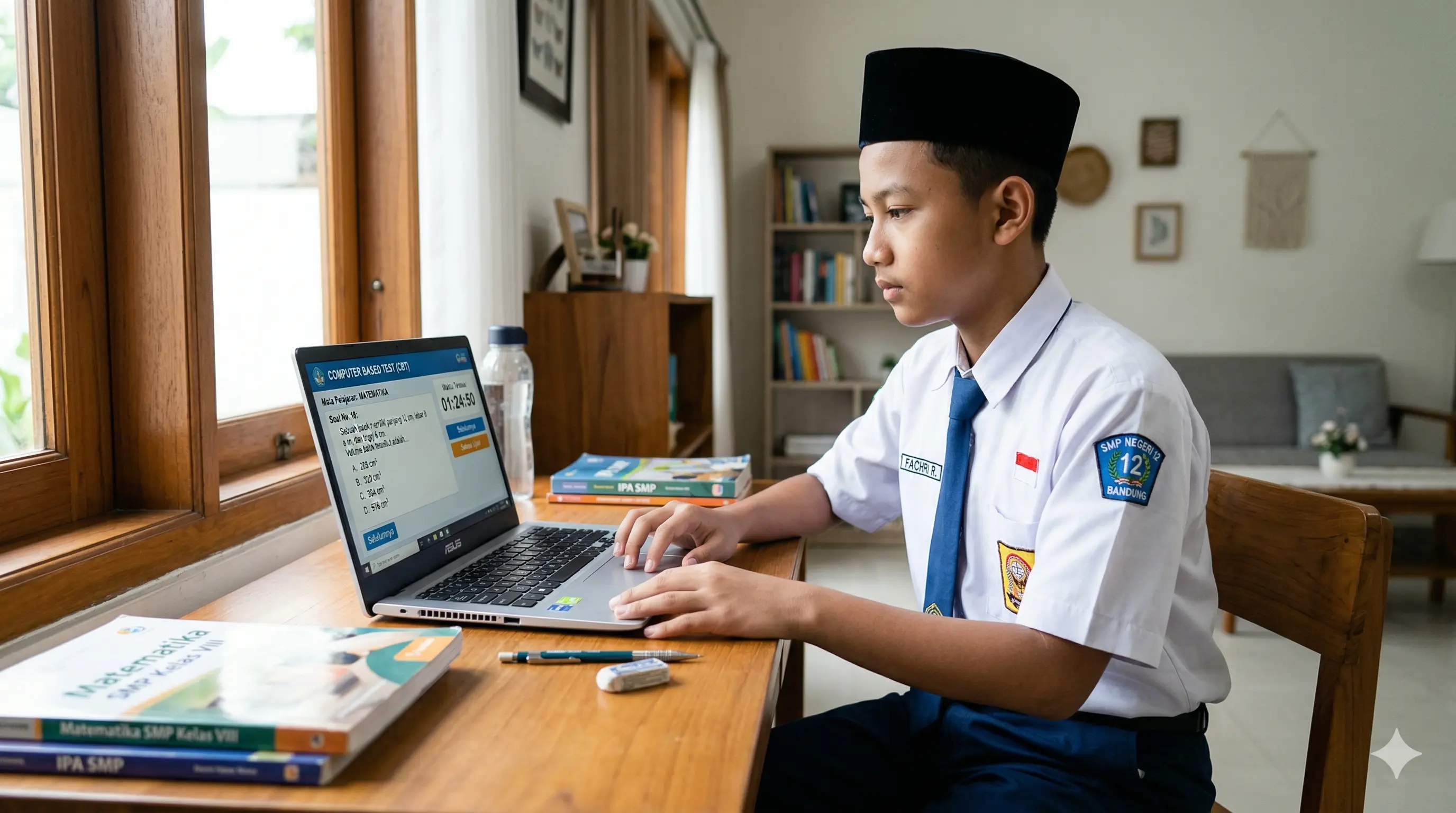 Pelaksanaan ujian seleksi akademik berbasis Computer Based Test untuk penyaringan siswa